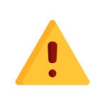 warning triangle icon emphasising the importance of financing roof repairs to prevent mold growth and related health hazards.