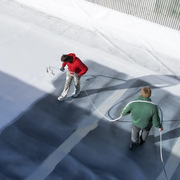 Roof repair using the Conklin system